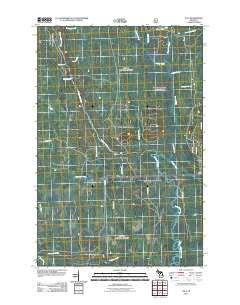 Tula Michigan Historical topographic map, 1:24000 scale, 7.5 X 7.5 Minute, Year 2011