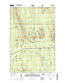 Tula Michigan Historical topographic map, 1:24000 scale, 7.5 X 7.5 Minute, Year 2014