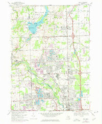 Utica Michigan Historical topographic map, 1:24000 scale, 7.5 X 7.5 Minute, Year 1968