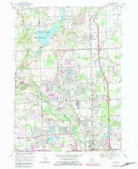 Utica Michigan Historical topographic map, 1:24000 scale, 7.5 X 7.5 Minute, Year 1968