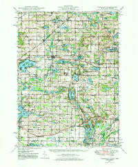 Vandalia Michigan Historical topographic map, 1:62500 scale, 15 X 15 Minute, Year 1948