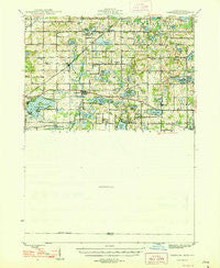 Vandalia Michigan Historical topographic map, 1:62500 scale, 15 X 15 Minute, Year 1948
