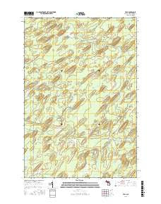 Vega Michigan Current topographic map, 1:24000 scale, 7.5 X 7.5 Minute, Year 2016