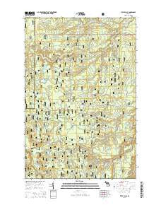 Vista Falls Michigan Historical topographic map, 1:24000 scale, 7.5 X 7.5 Minute, Year 2014