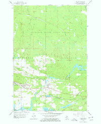 Vulcan Michigan Historical topographic map, 1:24000 scale, 7.5 X 7.5 Minute, Year 1955