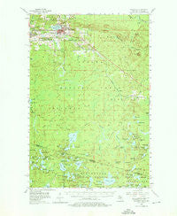 Wakefield Michigan Historical topographic map, 1:62500 scale, 15 X 15 Minute, Year 1955