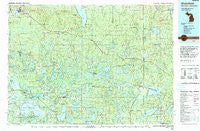 Wakefield Michigan Historical topographic map, 1:100000 scale, 30 X 60 Minute, Year 1990
