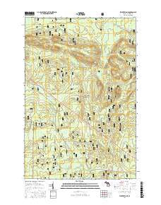 Wakefield NE Michigan Current topographic map, 1:24000 scale, 7.5 X 7.5 Minute, Year 2017