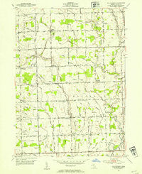 Waldenburg Michigan Historical topographic map, 1:24000 scale, 7.5 X 7.5 Minute, Year 1952