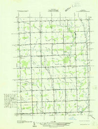 Waldenburg Michigan Historical topographic map, 1:31680 scale, 7.5 X 7.5 Minute, Year 1936
