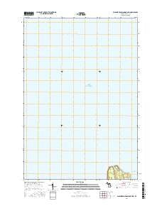 Washington Island NE OE N Michigan Current topographic map, 1:24000 scale, 7.5 X 7.5 Minute, Year 2016
