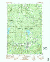 Watersmeet Michigan Historical topographic map, 1:25000 scale, 7.5 X 7.5 Minute, Year 1982