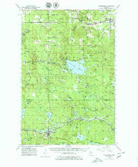 Watersmeet Michigan Historical topographic map, 1:62500 scale, 15 X 15 Minute, Year 1952