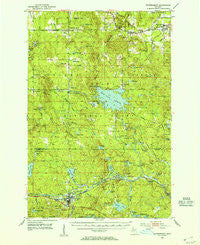 Watersmeet Michigan Historical topographic map, 1:62500 scale, 15 X 15 Minute, Year 1952