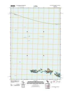 Waugoshance Island Michigan Historical topographic map, 1:24000 scale, 7.5 X 7.5 Minute, Year 2011
