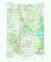 Wayland Michigan Historical topographic map, 1:62500 scale, 15 X 15 Minute, Year 1959
