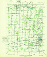 Wayne Michigan Historical topographic map, 1:31680 scale, 7.5 X 7.5 Minute, Year 1936