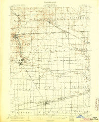 Wayne Michigan Historical topographic map, 1:62500 scale, 15 X 15 Minute, Year 1905