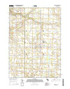 Westphalia Michigan Historical topographic map, 1:24000 scale, 7.5 X 7.5 Minute, Year 2014