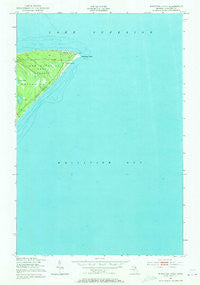 Whitefish Point Michigan Historical topographic map, 1:24000 scale, 7.5 X 7.5 Minute, Year 1951