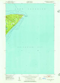 Whitefish Point Michigan Historical topographic map, 1:24000 scale, 7.5 X 7.5 Minute, Year 1951