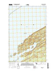 Windigo Michigan Current topographic map, 1:24000 scale, 7.5 X 7.5 Minute, Year 2017