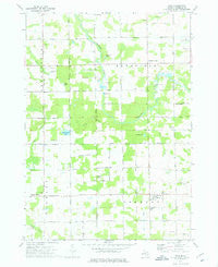 Winn Michigan Historical topographic map, 1:24000 scale, 7.5 X 7.5 Minute, Year 1973