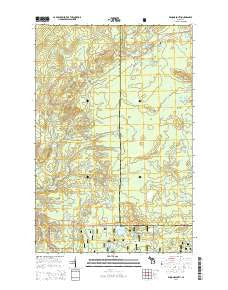 Winona South Michigan Historical topographic map, 1:24000 scale, 7.5 X 7.5 Minute, Year 2014