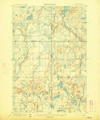 Witbeck Michigan Historical topographic map, 1:62500 scale, 15 X 15 Minute, Year 1899