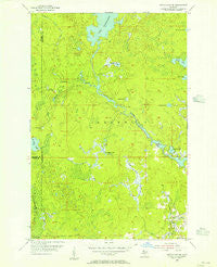 Witch Lake NE Michigan Historical topographic map, 1:24000 scale, 7.5 X 7.5 Minute, Year 1955