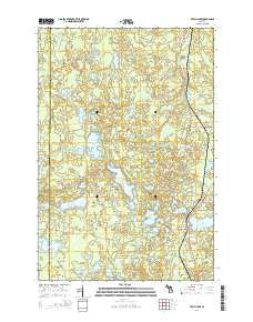 Witch Lake Michigan Historical topographic map, 1:24000 scale, 7.5 X 7.5 Minute, Year 2014