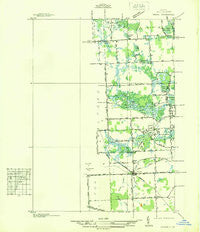 Wixom Michigan Historical topographic map, 1:31680 scale, 7.5 X 7.5 Minute, Year 1936