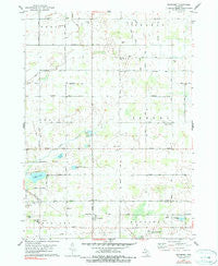Woodbury Michigan Historical topographic map, 1:24000 scale, 7.5 X 7.5 Minute, Year 1978
