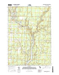 Wooden Shoe Village Michigan Current topographic map, 1:24000 scale, 7.5 X 7.5 Minute, Year 2017