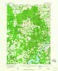 Woodville Michigan Historical topographic map, 1:62500 scale, 15 X 15 Minute, Year 1958