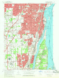 Wyandotte Michigan Historical topographic map, 1:24000 scale, 7.5 X 7.5 Minute, Year 1967