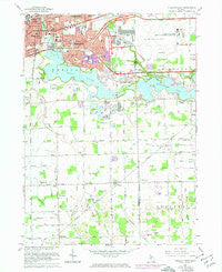 Ypsilanti East Michigan Historical topographic map, 1:24000 scale, 7.5 X 7.5 Minute, Year 1967
