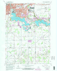Ypsilanti East Michigan Historical topographic map, 1:24000 scale, 7.5 X 7.5 Minute, Year 1967