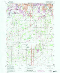 Ypsilanti West Michigan Historical topographic map, 1:24000 scale, 7.5 X 7.5 Minute, Year 1967