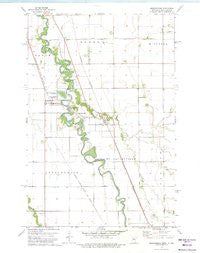 Abercrombie North Dakota Historical topographic map, 1:24000 scale, 7.5 X 7.5 Minute, Year 1973
