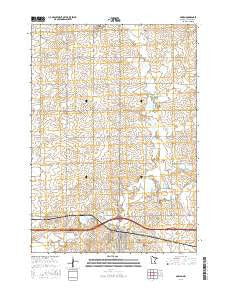 Adrian Minnesota Current topographic map, 1:24000 scale, 7.5 X 7.5 Minute, Year 2016