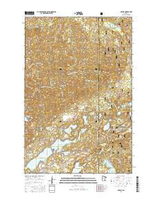 Akeley Minnesota Current topographic map, 1:24000 scale, 7.5 X 7.5 Minute, Year 2016