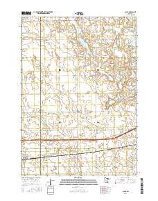 Alpha Minnesota Current topographic map, 1:24000 scale, 7.5 X 7.5 Minute, Year 2016