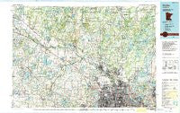 Anoka Minnesota Historical topographic map, 1:100000 scale, 30 X 60 Minute, Year 1991