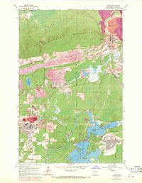 Aurora Minnesota Historical topographic map, 1:24000 scale, 7.5 X 7.5 Minute, Year 1962