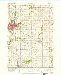 Austin Minnesota Historical topographic map, 1:62500 scale, 15 X 15 Minute, Year 1954