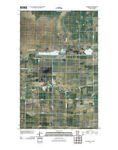 Badger NE Minnesota Historical topographic map, 1:24000 scale, 7.5 X 7.5 Minute, Year 2010