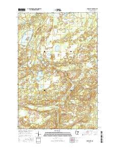 Barrs Lake Minnesota Current topographic map, 1:24000 scale, 7.5 X 7.5 Minute, Year 2016