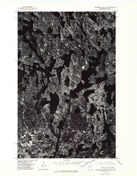 Basswood Lake NW Minnesota Historical topographic map, 1:24000 scale, 7.5 X 7.5 Minute, Year 1976
