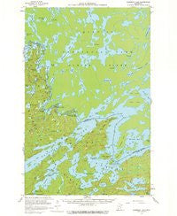 Basswood Lake Minnesota Historical topographic map, 1:62500 scale, 15 X 15 Minute, Year 1957